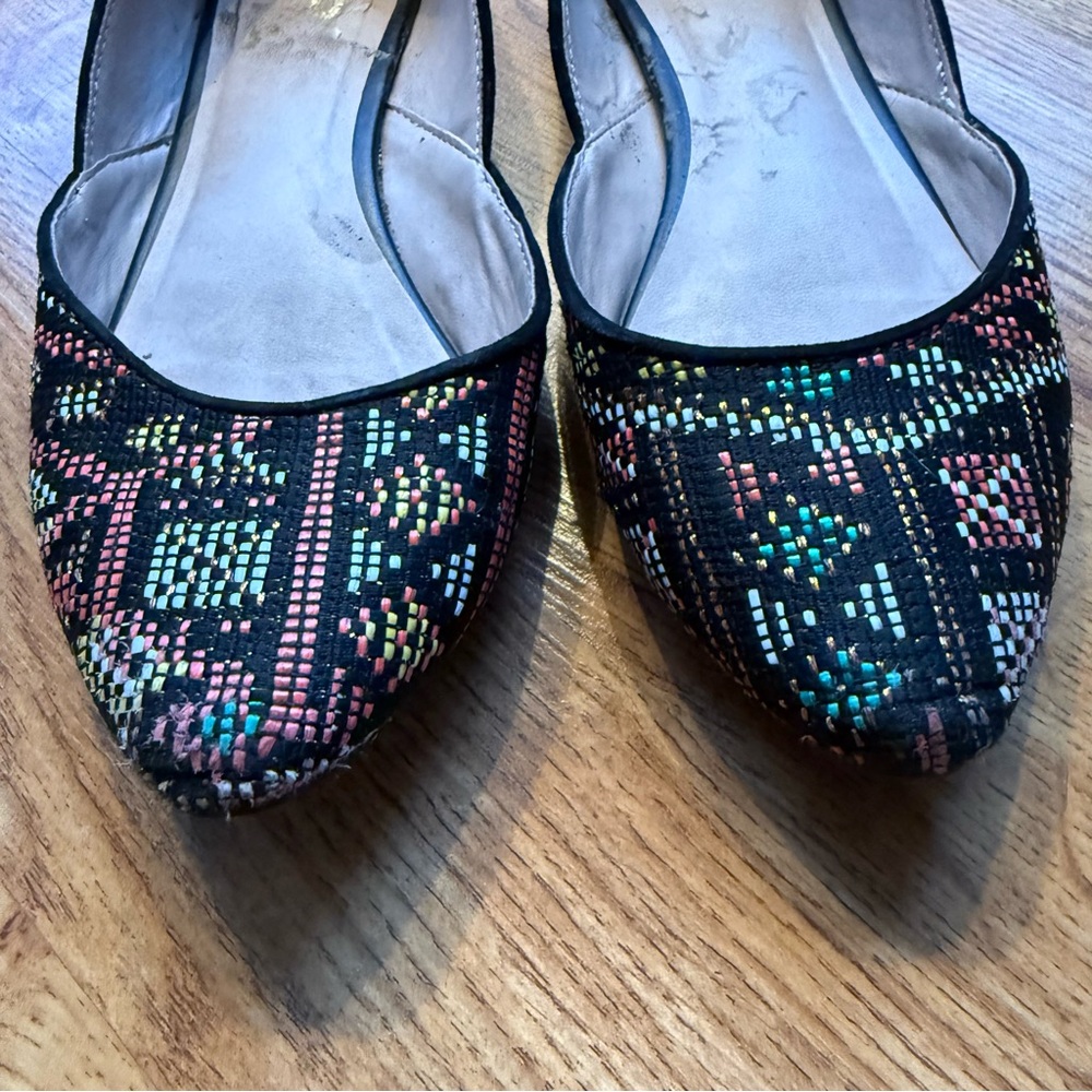 Colorful Patterned Women's Flats - Picture 2 of 7
